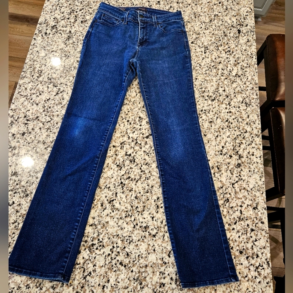 NYDJ  Marilyn Straight blue jeans
